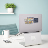 Gietijzer voor het Leven Sticker (Laptop op bureau)