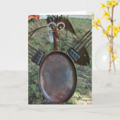 gietijzeren pannevogel kaart (Gele Bloem)