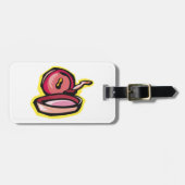  gietijzeren rooster Retro Koken Art Bagagelabel (Voorkant horizontaal)