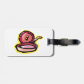  gietijzeren rooster Retro Koken Art Bagagelabel (Achterkant horizontaal)