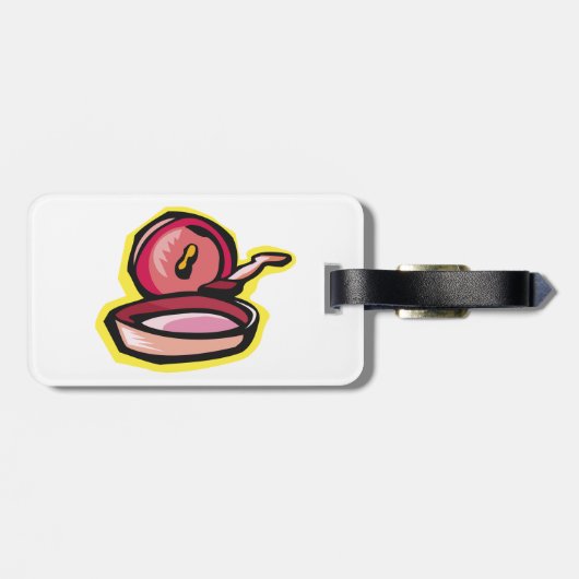  gietijzeren rooster Retro Koken Art Bagagelabel (Achterkant horizontaal)