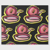  gietijzeren rooster Retro Koken Art Cadeaupapier (Vlak)