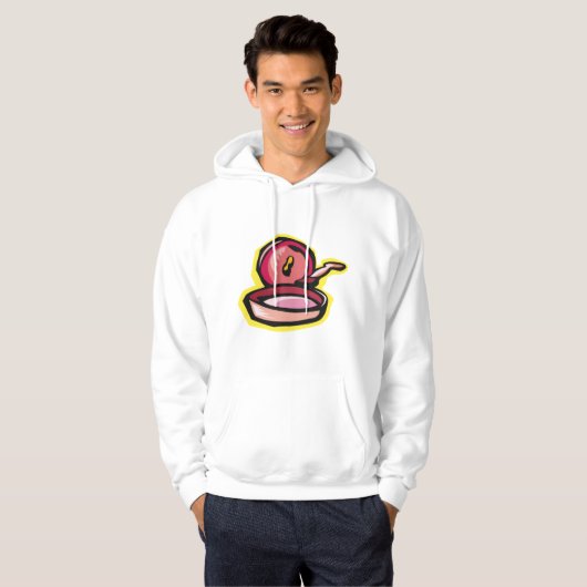  gietijzeren rooster Retro Koken Art Hoodie (Voorkant volledig)