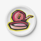 gietijzeren rooster Retro Koken Art Papieren Bordje (Voorkant)