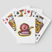  gietijzeren rooster Retro Koken Art Pokerkaarten (Achterkant)