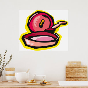  gietijzeren rooster Retro Koken Art Poster