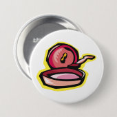  gietijzeren rooster Retro Koken Art Ronde Button 7,6 Cm (Voorkant /achterkant)