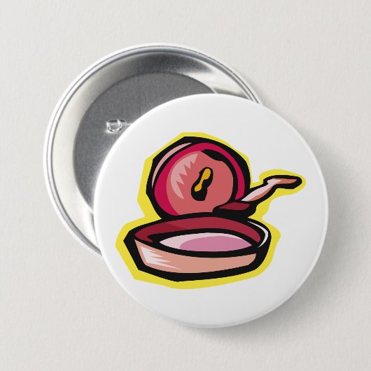 gietijzeren rooster Retro Koken Art Ronde Button 7,6 Cm (Voorkant /achterkant)