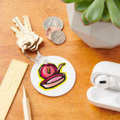 gietijzeren rooster Retro Koken Art Sleutelhanger