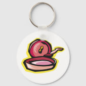gietijzeren rooster Retro Koken Art Sleutelhanger (Voorkant)