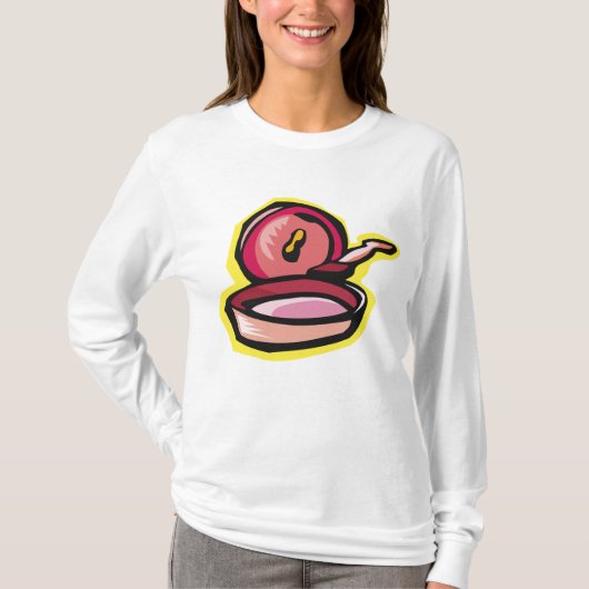  gietijzeren rooster Retro Koken Art T-shirt (Voorkant)