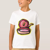  gietijzeren rooster Retro Koken Art T-shirt (Voorkant)