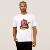  gietijzeren rooster Retro Koken Art T-shirt (Voorkant volledig)