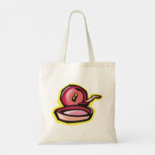  gietijzeren rooster Retro Koken Art Tote Bag (Achterkant)