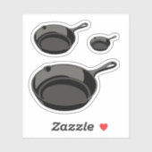 gietijzerpan sticker (Vel)