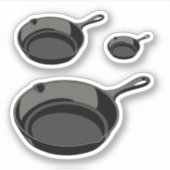 gietijzerpan sticker (Voorkant)