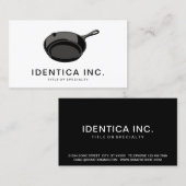 gietijzerpan visitekaartje (Voorkant / Achterkant)