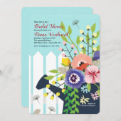 Gietkan Bloesem Uitnodiging (Voorkant / Achterkant)