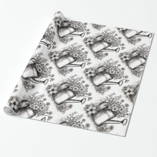 Gietkan, Zwart-wit kunst, Lente Kunst, Cadeaupapier
