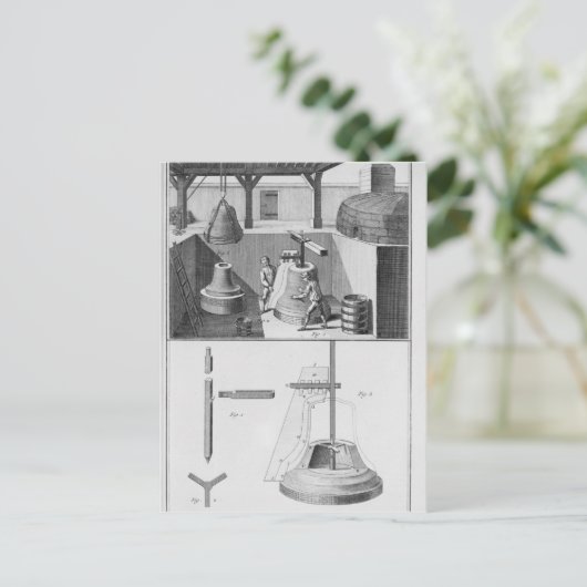 Gietsnaren, illustratie van "Encyclopedie" Briefkaart (Staand voorkant)