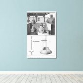 Gietsnaren, illustratie van "Encyclopedie" Canvas Afdruk (Insitu (Houten vloer))