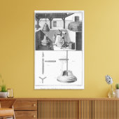 Gietsnaren, illustratie van "Encyclopedie" Canvas Afdruk (Insitu (Woonkamer))