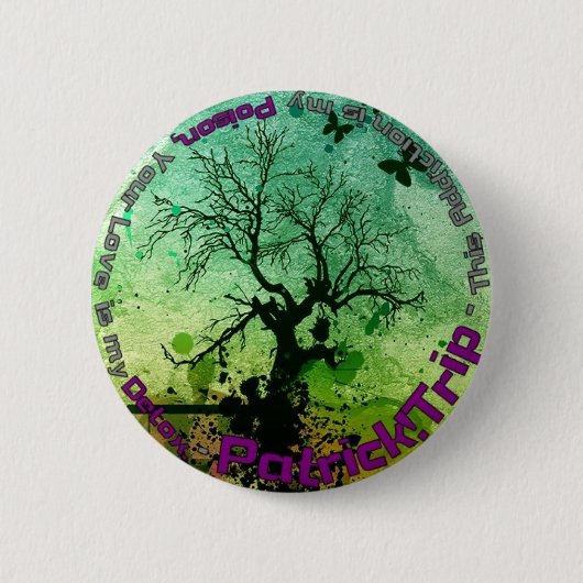 gif en detox ronde button 5,7 cm (Voorkant)