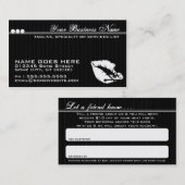 gif lippen verwijzen naar een vriendenkaart aanbevelingskaartje (Voorkant / Achterkant)