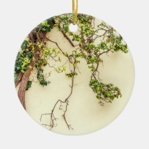 gif op een gele muur keramisch ornament