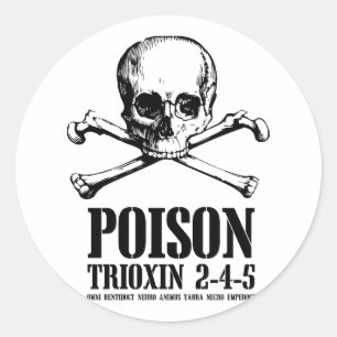 Gif Zombie Trioxin 3-4-5 Dawn of the Dead Ronde Sticker