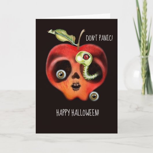 Gifappel Halloween Kaart (Voorkant)