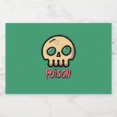 gifdrank likeurfles etiket (Enkel label)