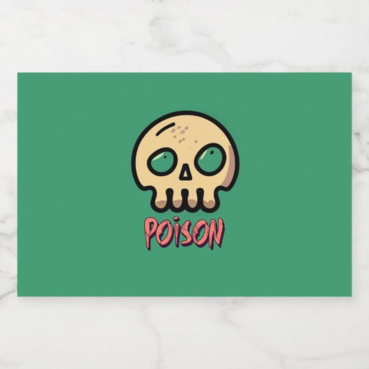 gifdrank likeurfles etiket (Enkel label)