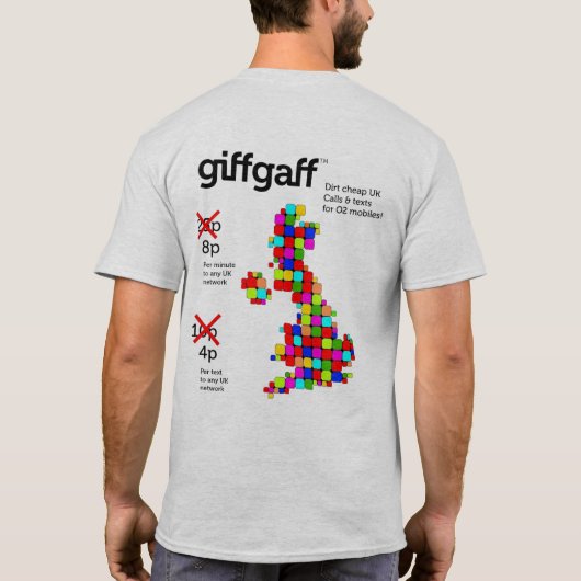 giffgaff T-shirt (Achterkant)