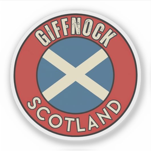 Giffnock, Schotland Sticker (Voorkant)