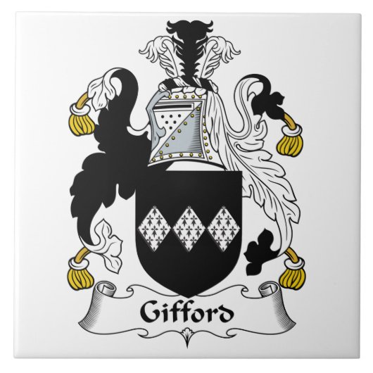 Gifford Family Crest Tegeltje (Voorkant)