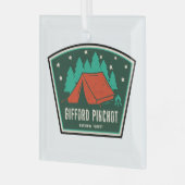 Gifford Pinchot National Forest Camping Glas Ornament (Voorkant links)