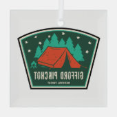 Gifford Pinchot National Forest Camping Glas Ornament (Achterkant)