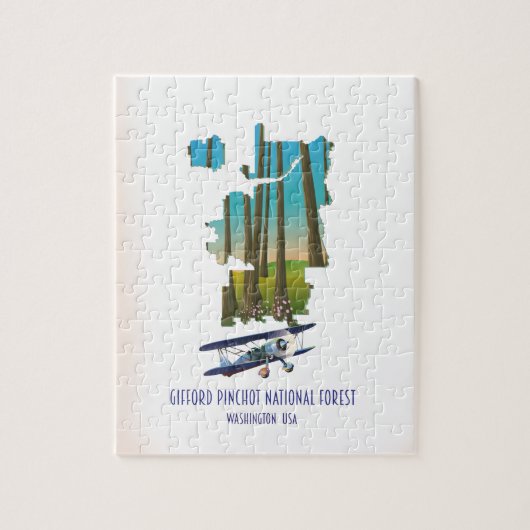 Gifford Pinchot National Forest, staat Washington Legpuzzel (Verticaal)
