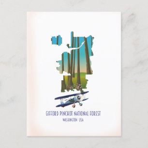 Gifford Pinchot National Forest, Washington staat Briefkaart