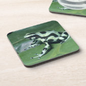 Gifkikker, (Dendrobates auratus) Cahuita Bier Onderzetter (Linkerzijde)