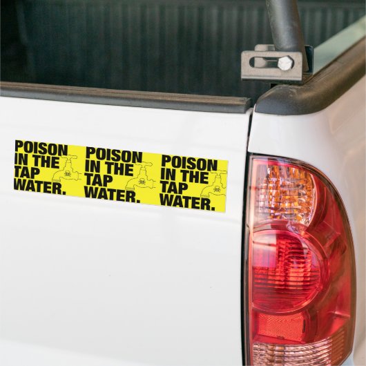 gifkraanwater bumpersticker (Op Truck)