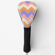 Gifly Roze Paarse Chevron Patroon Aangepaste Naam