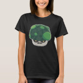 Gifspaddenstoel Creepy Leuke Design gestikt omhoog T-shirt (Voorkant)