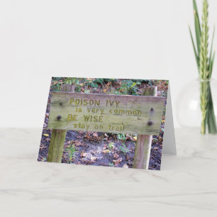 Gifsumak - Spatie binnen Wenskaart Kaart