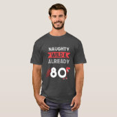 Gift 80 years birthday womenreyrannosaurus gift t-shirt (Voorkant volledig)