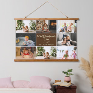 Gift 8 Foto Beste Grootouders Ooit Hangend Wandkleed