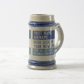 Gift achterlaten. Goed werk in je nieuwe baan - Bierpul (Voorkant rechts)