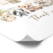 Gift and Card Woodland Adventure Boy Baby Shower Poster (Hoek)