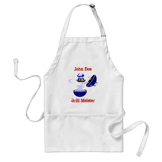 Gift Apron aan personaliseren voor de grillhouder Standaard Schort (Voorkant)